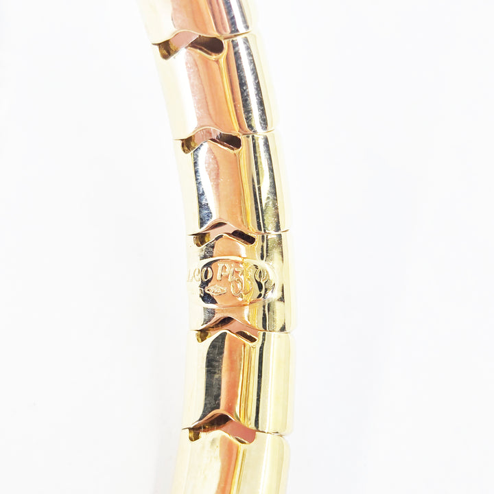 Leo Pizzo 18K Yellow Gold Diamond Snake Bracelet