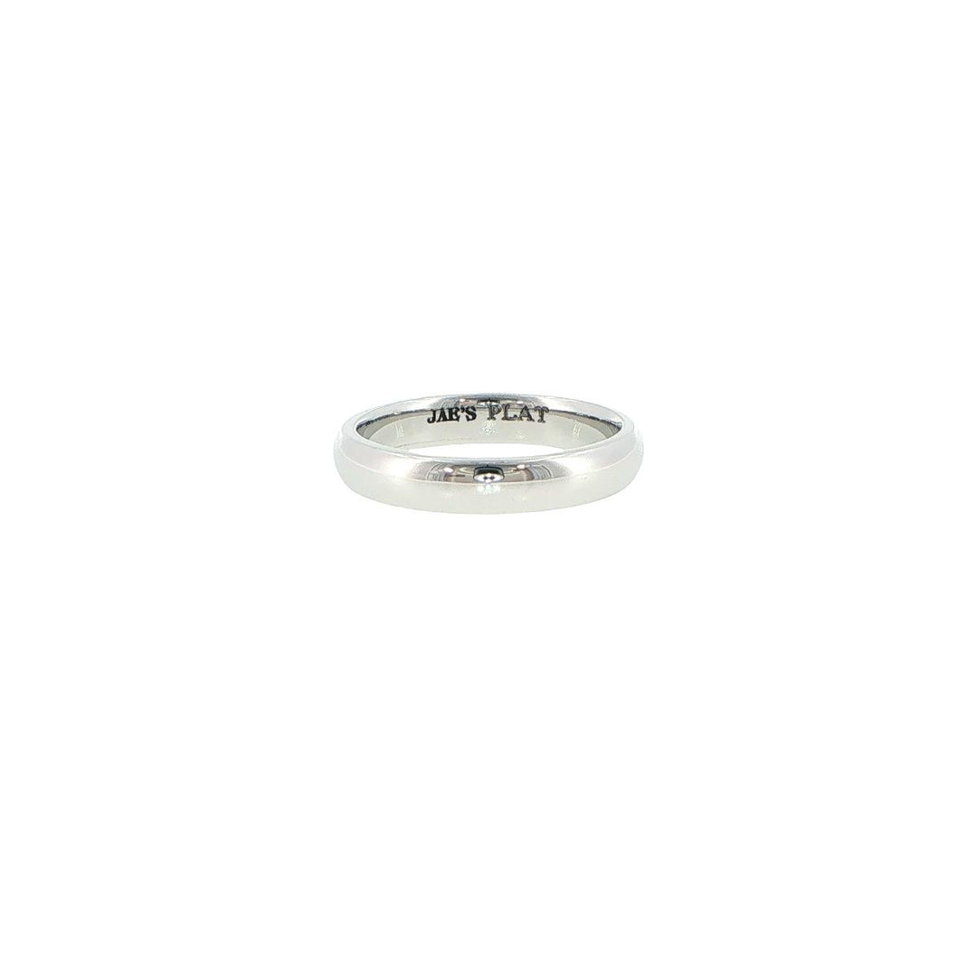Novell Platinum 4mm High Polish Dome Wedding Band
