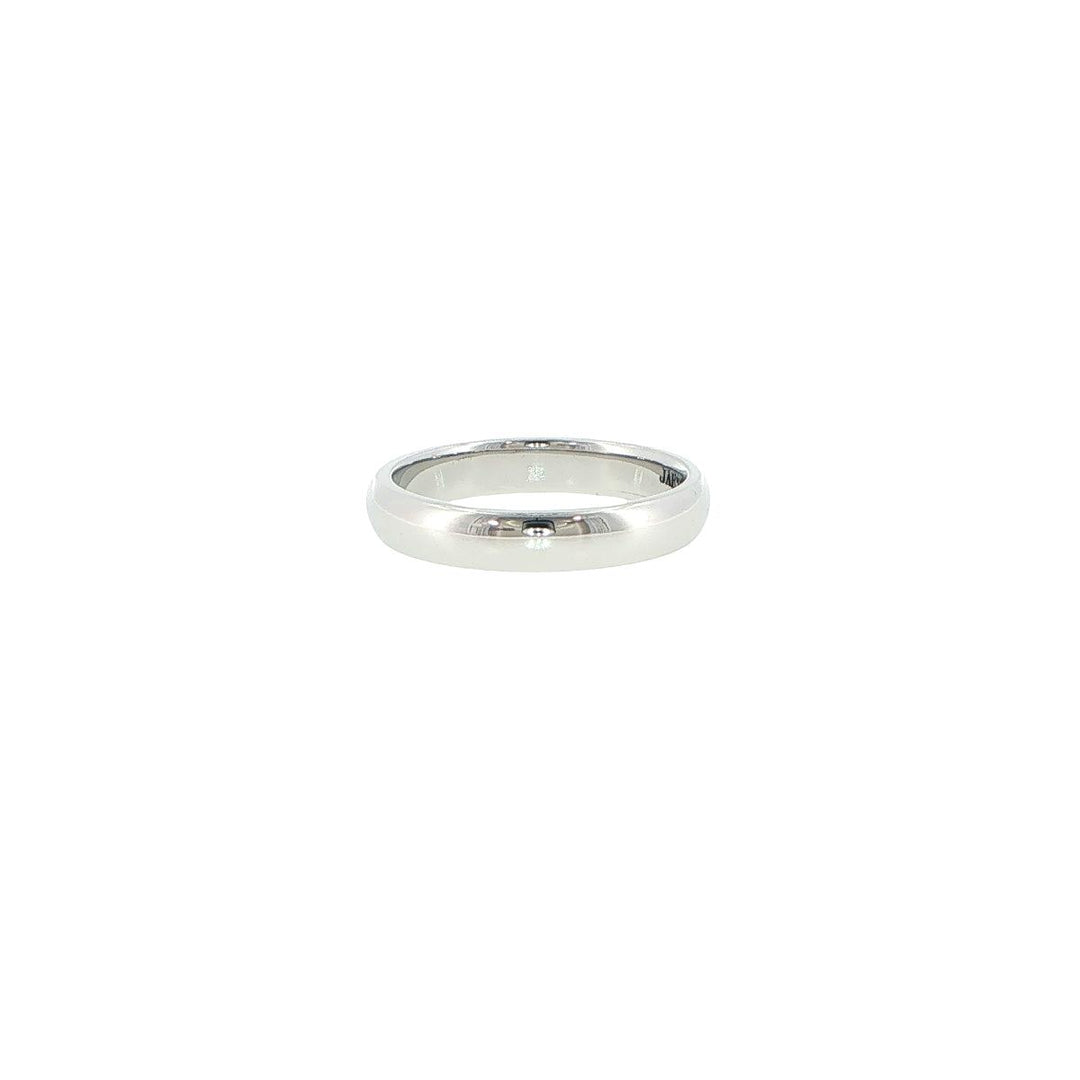 Novell Platinum 4mm High Polish Dome Wedding Band
