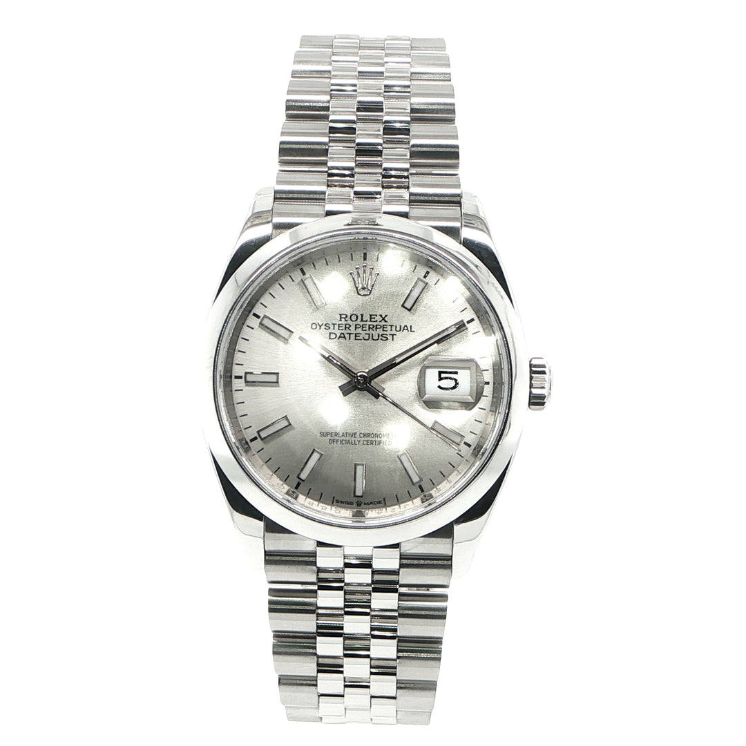 Rolex Datejust 36mm Stainless Steel Silver Dial