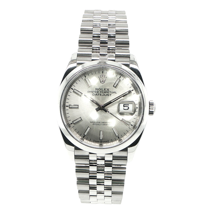 Rolex Datejust 36mm Stainless Steel Silver Dial