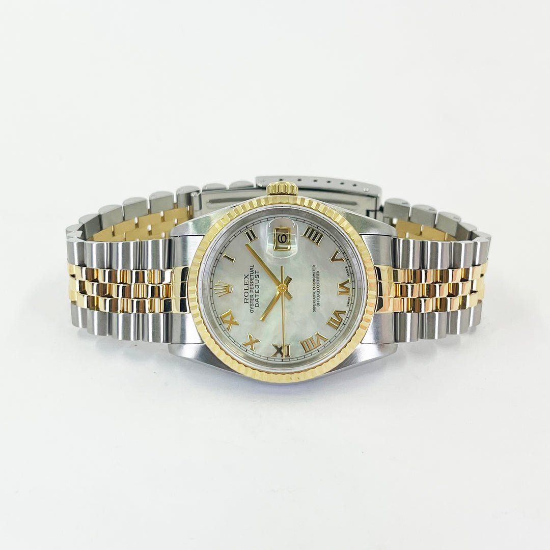 36mm Rolex Datejust  18K Yellow Gold & Steel
