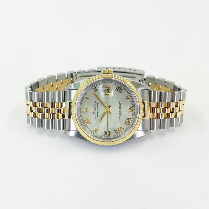 36mm Rolex Datejust  18K Yellow Gold & Steel