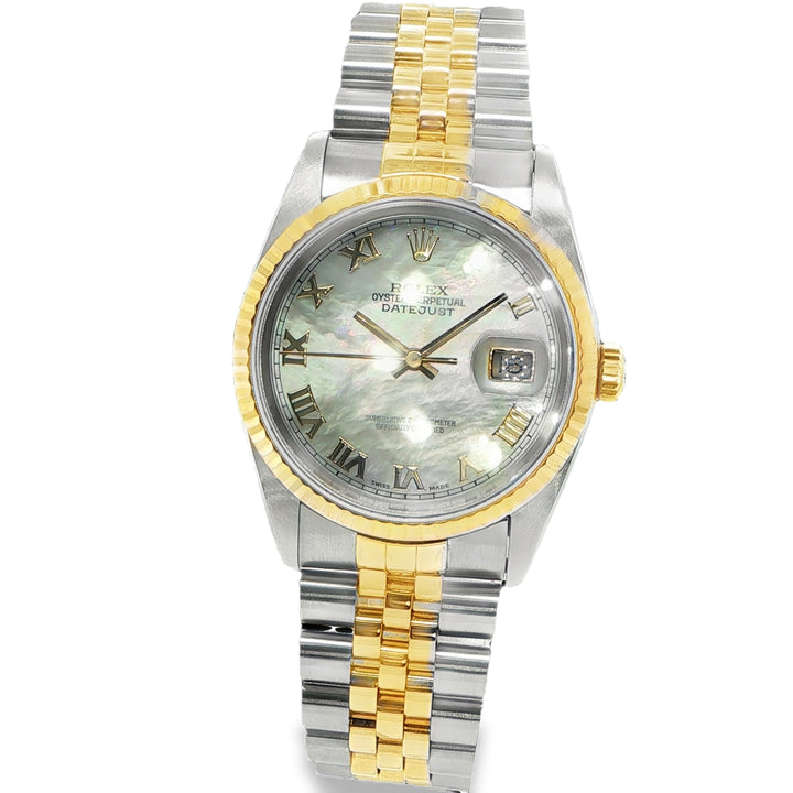 36mm Rolex Datejust  18K Yellow Gold & Steel