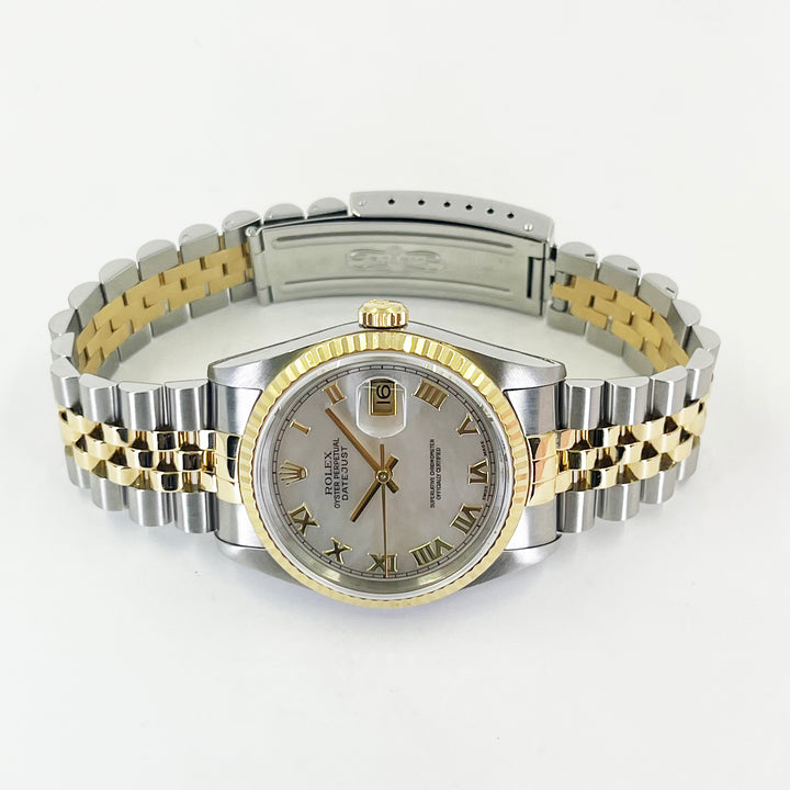 36mm Rolex Datejust  18K Yellow Gold & Steel