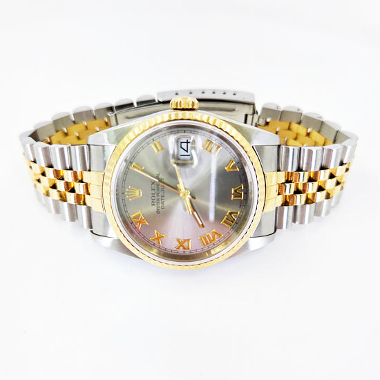 36mm Rolex Datejust – Rhodium Roman Dial
