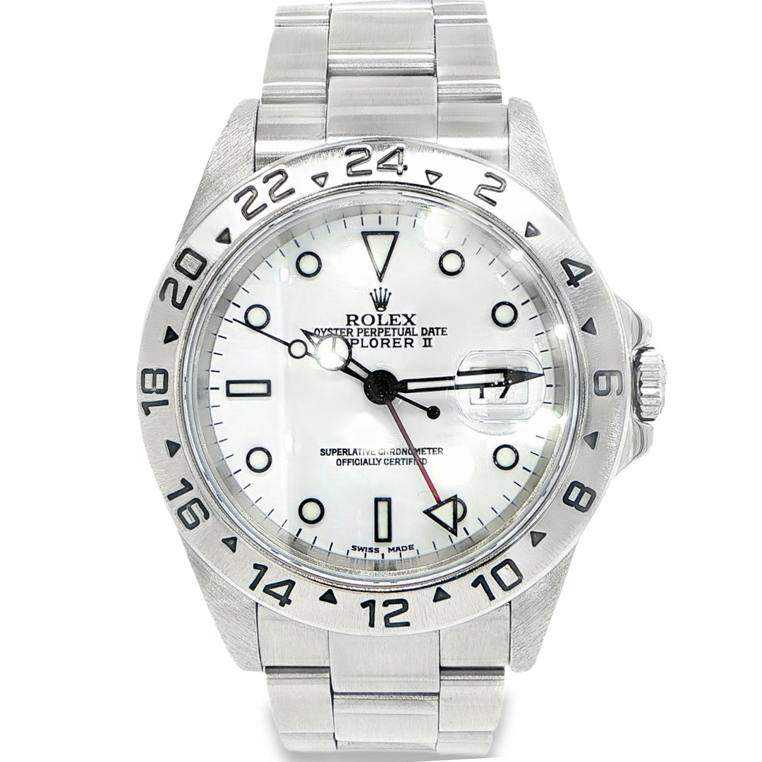 Rolex Explorer II 40mm Stainless Steel Automatic Watch