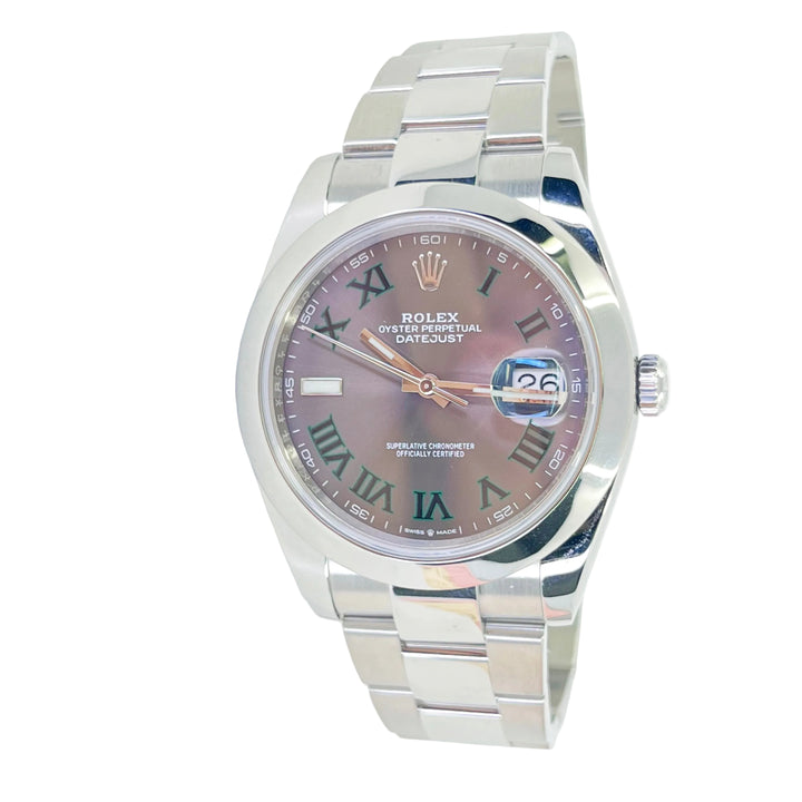 41mm Rolex Datejust Wimbledon Stainless Steel Automatic Watch