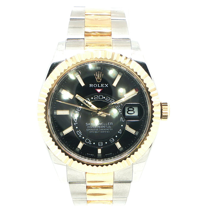 Rolex Sky-Dweller 42mm Steel & 18K Gold Black Dial