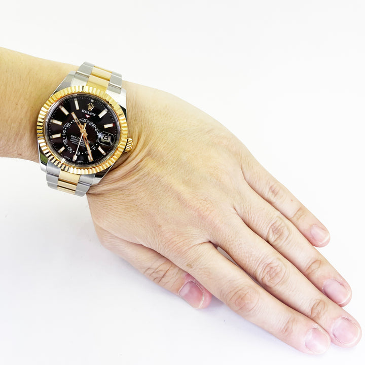 Rolex Sky-Dweller 42mm Steel & 18K Gold Black Dial