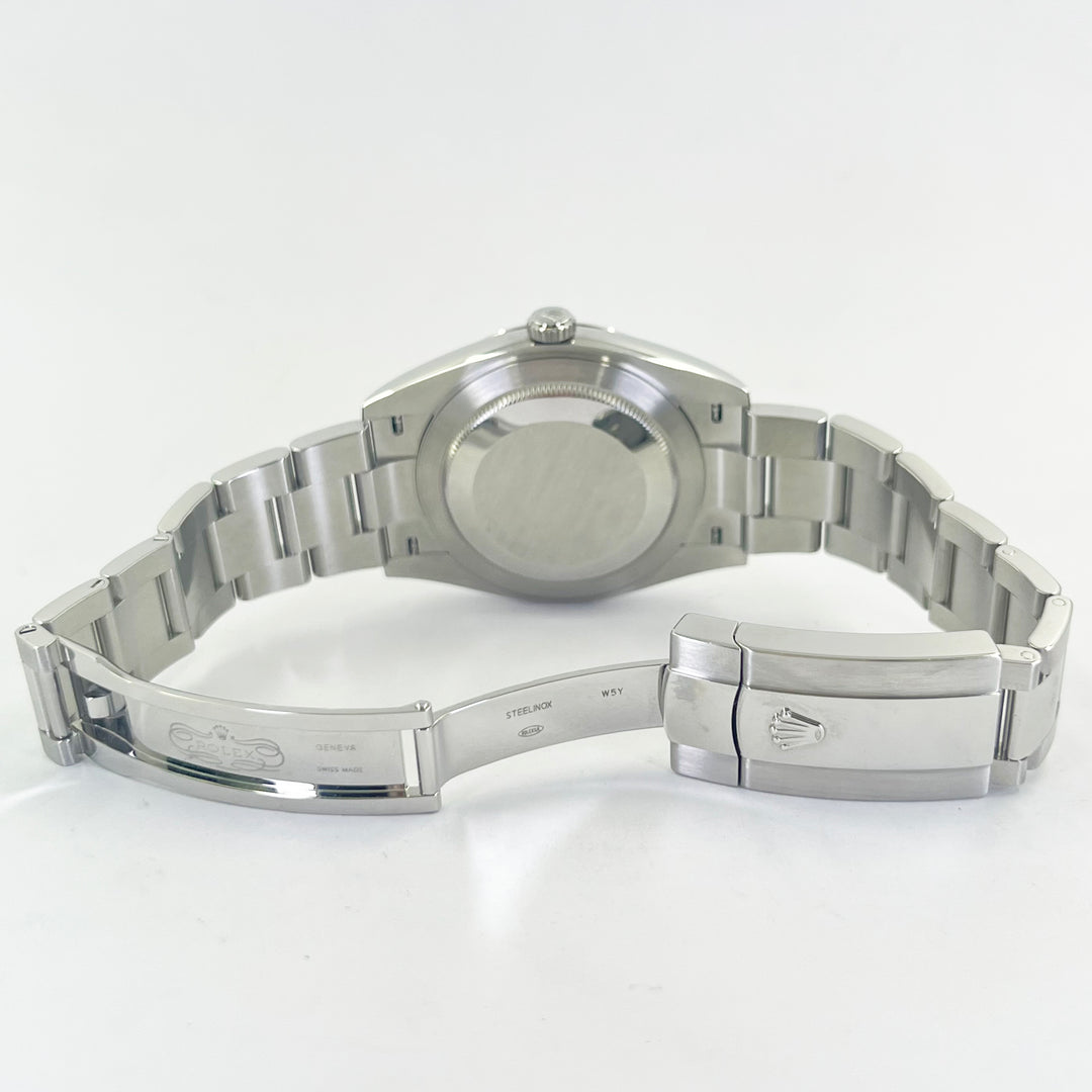 Rolex Datejust 41mm Steel & White Gold Blue Diamond Dial