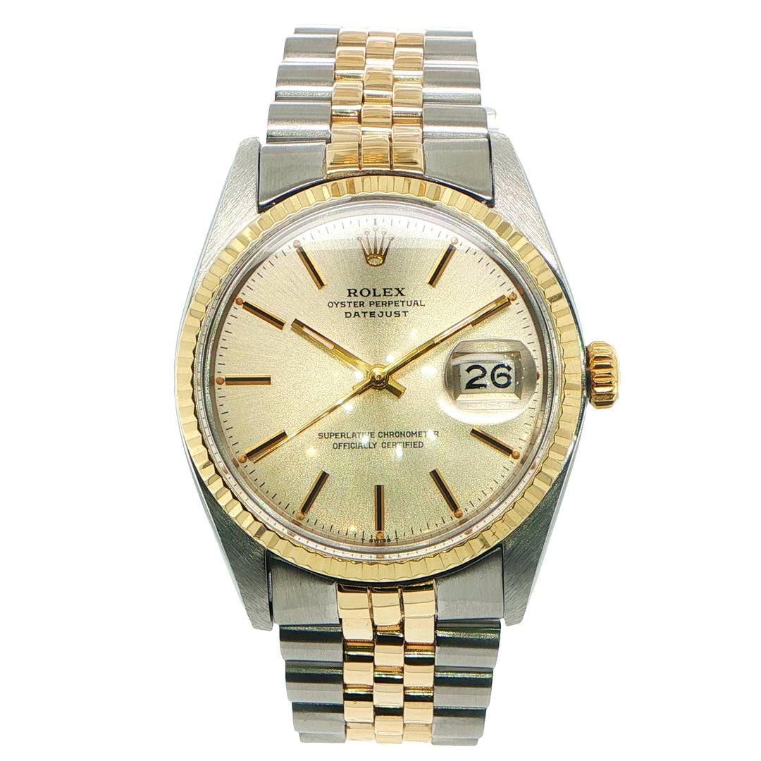 Rolex Datejust 36mm Steel & 14K Gold Champagne Dial