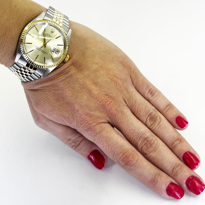 Rolex Datejust 36mm Steel & 14K Gold Champagne Dial