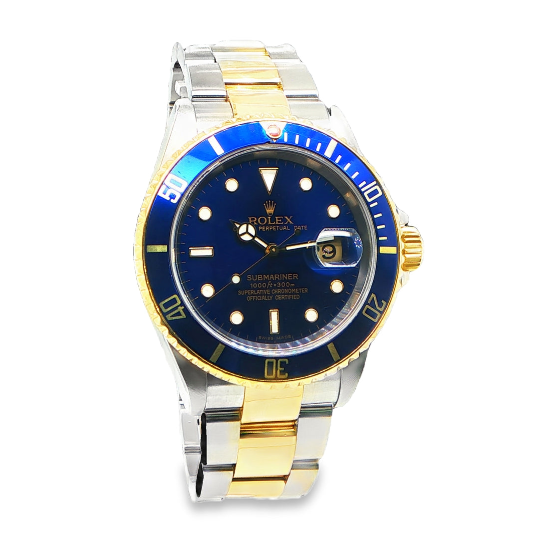 Rolex Submariner 40mm Steel & Gold Blue Dial