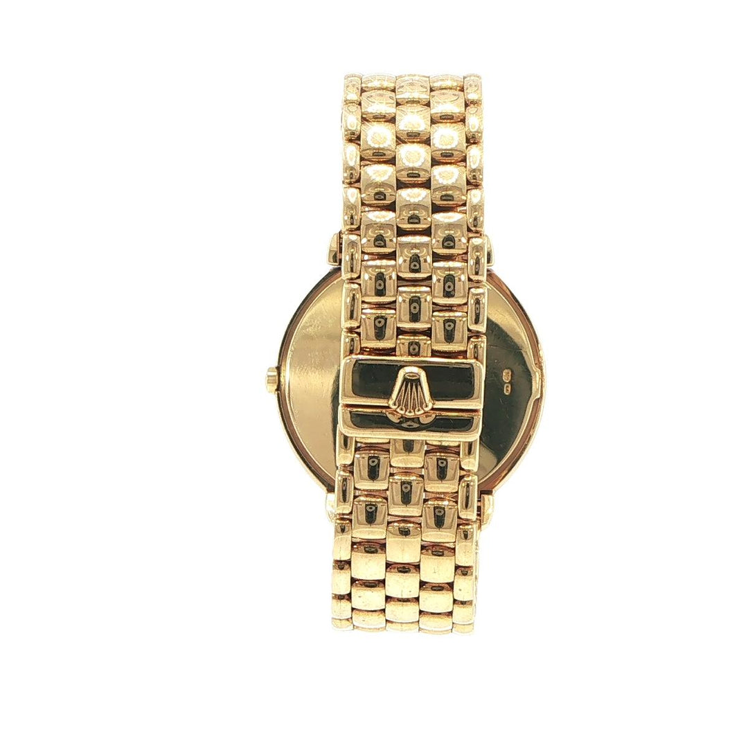 Rolex Cellini 37mm 18K Yellow Gold Quartz Watch Diamond Dial