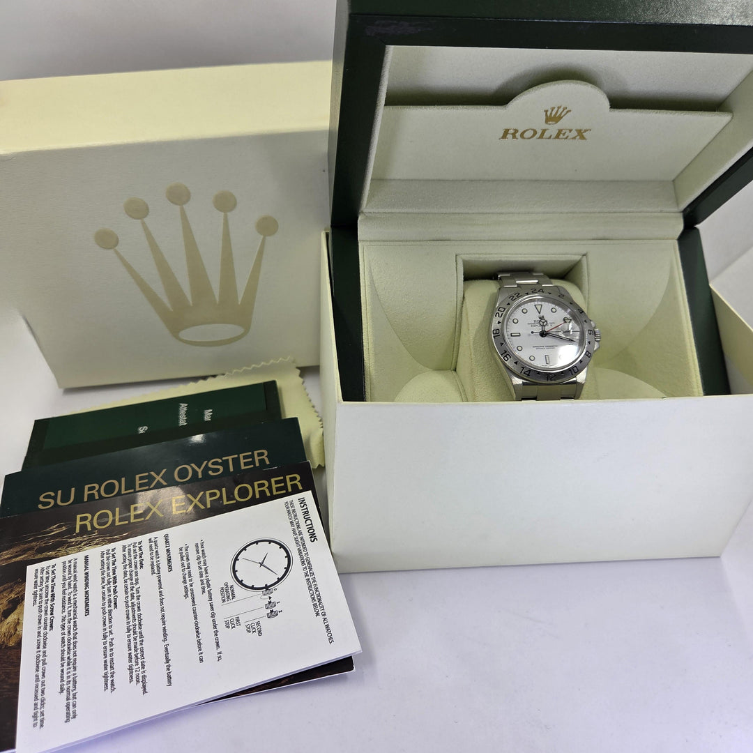 Rolex Explorer II 40mm White Dial Stainless Steel 16570T