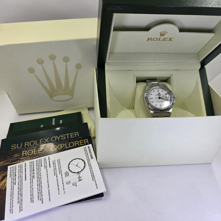 Rolex Explorer II 40mm White Dial Stainless Steel 16570T
