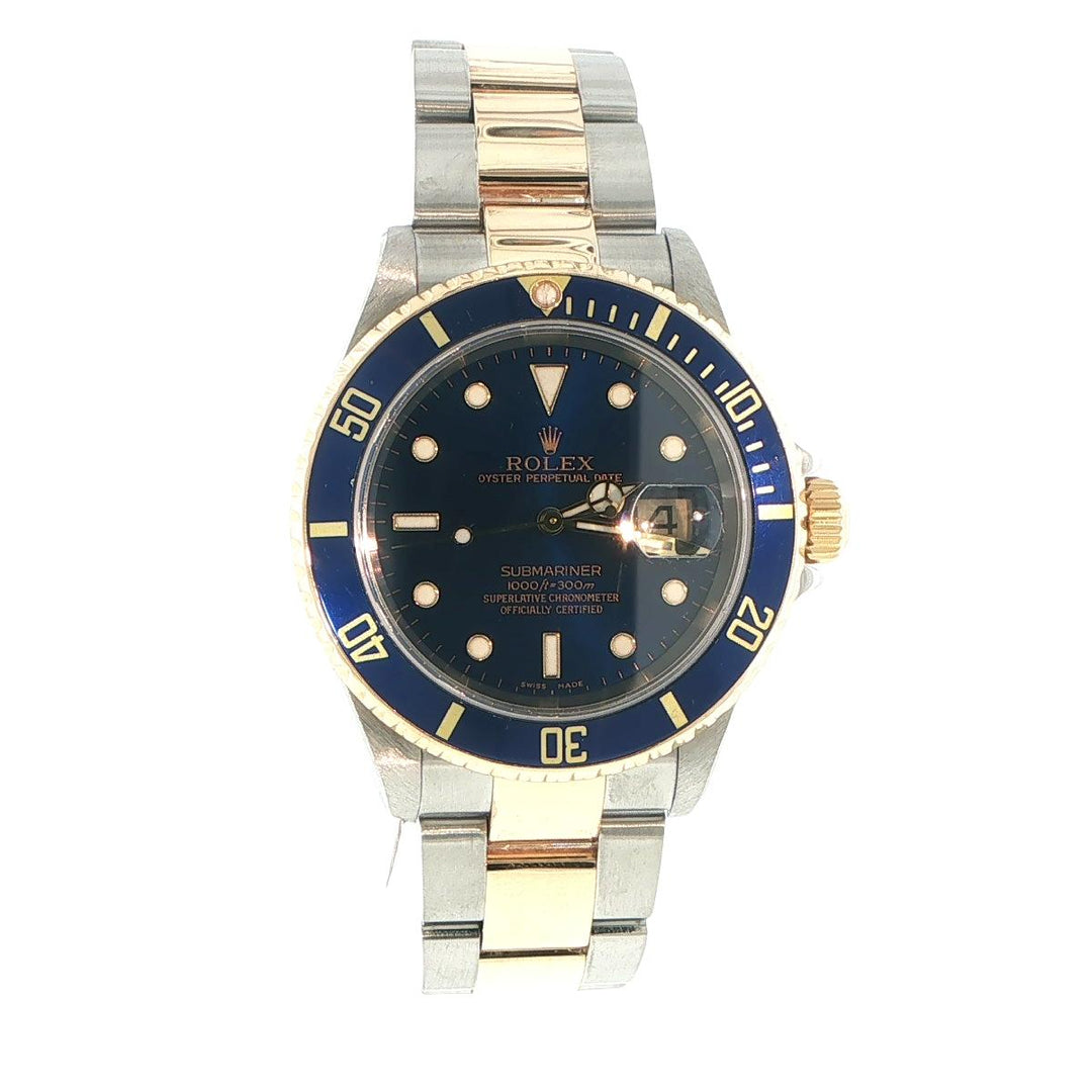Rolex Submariner Date 40mm Two-Tone Blue Dial 16613