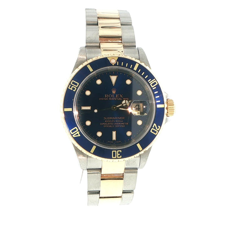 Rolex Submariner Date 40mm Two-Tone Blue Dial 16613