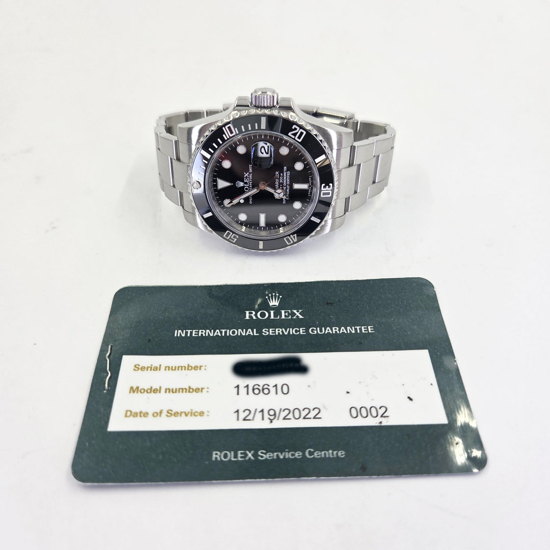 Rolex Submariner 40mm Stainless Steel Automatic Watch 116610