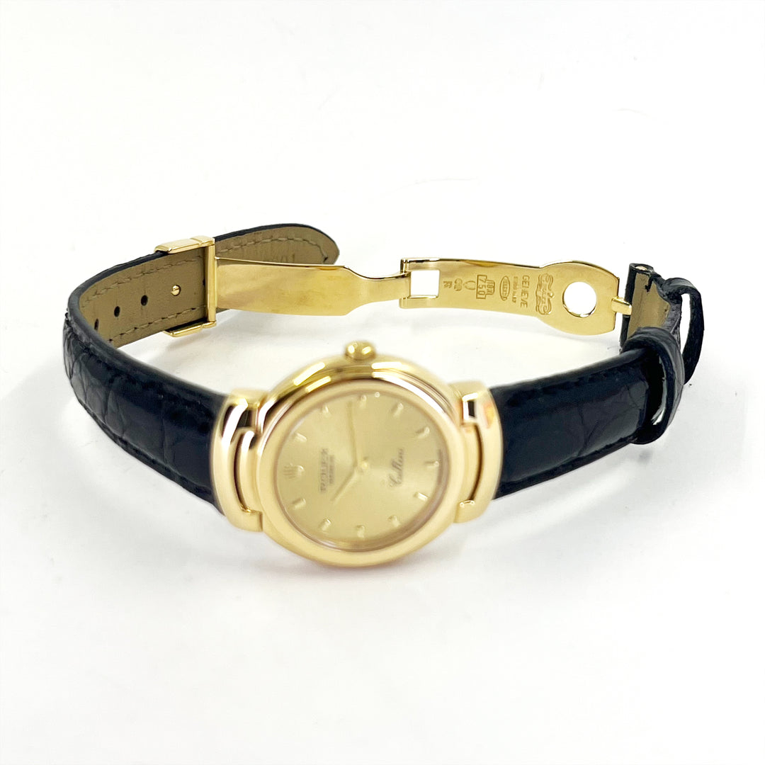 26.5mm Rolex Cellini, Champagne Dial, 18K Yellow Gold
