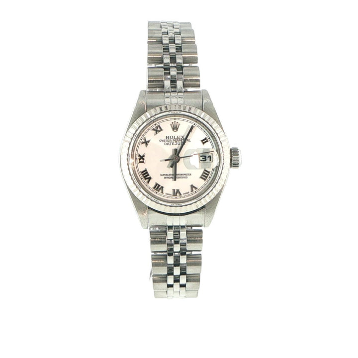 Rolex Datejust 26mm Stainless Steel White Roman Dial Jubilee Bracelet