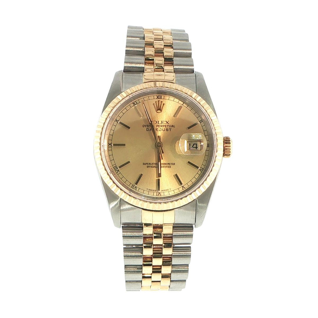 Rolex Datejust 36mm Two-Tone 18K Yellow Gold & Stainless Steel Watch