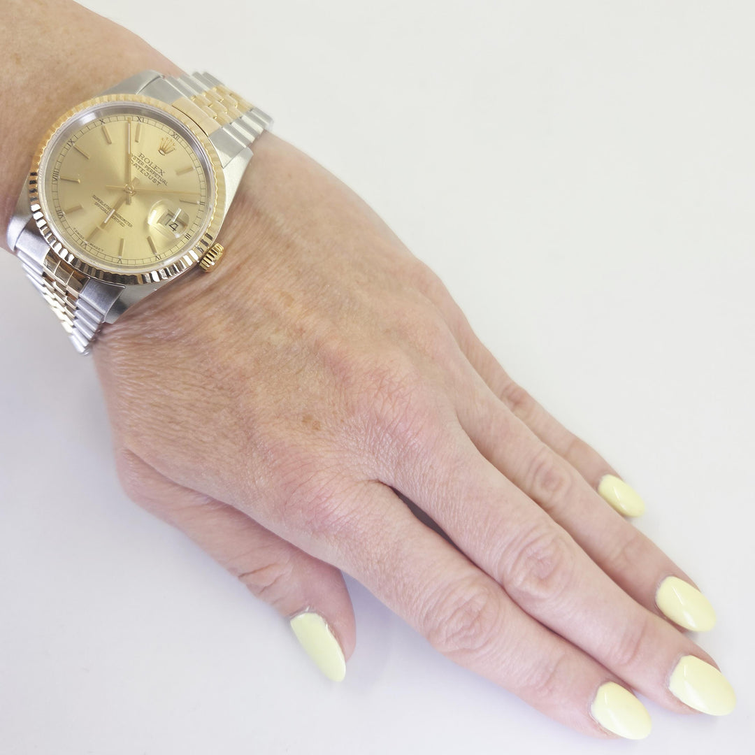 Rolex Datejust 36mm Two-Tone 18K Yellow Gold & Stainless Steel Watch