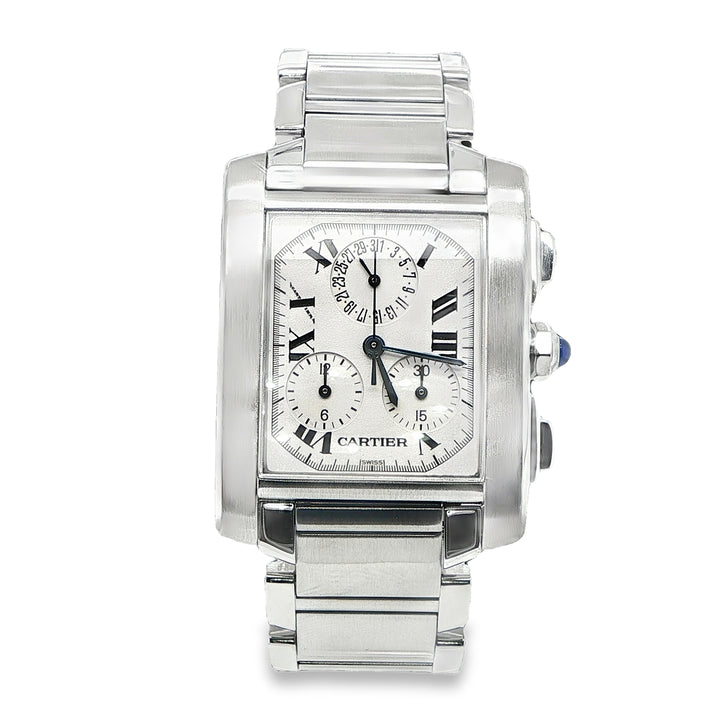 Cartier Tank Chronoflex 28mm Steel Quartz