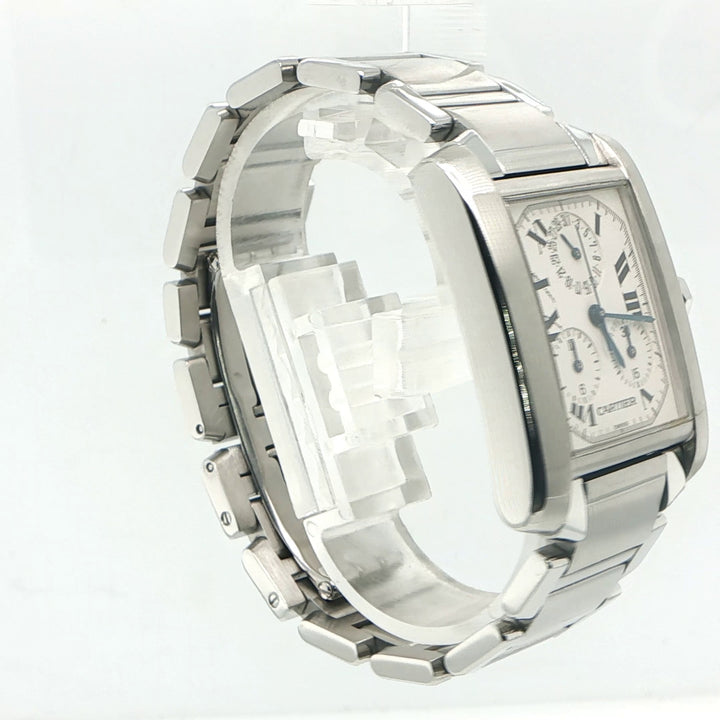Cartier Tank Chronoflex 28mm Steel Quartz