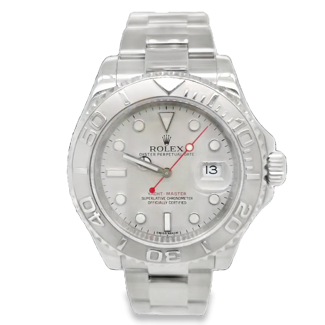 40mm Rolex Yacht-Master Platinum & Stainless Steel Automatic Watch