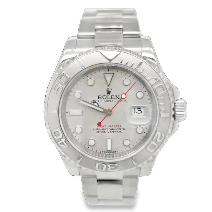 40mm Rolex Yacht-Master Platinum & Stainless Steel Automatic Watch