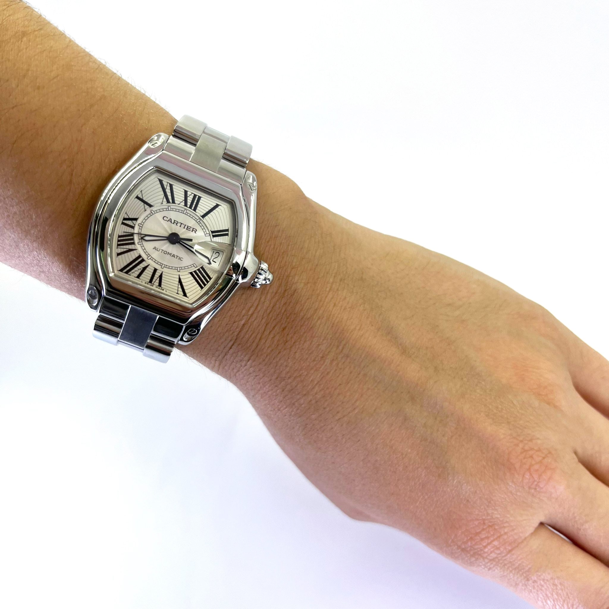 Pre-Owned Stainless Steel Cartier Roadster Jae's Jewelers