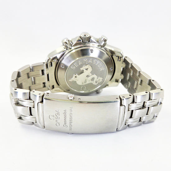Omega Seamaster Chronograph Automatic Watch – Blue Wave Dial & Helium Escape Valve