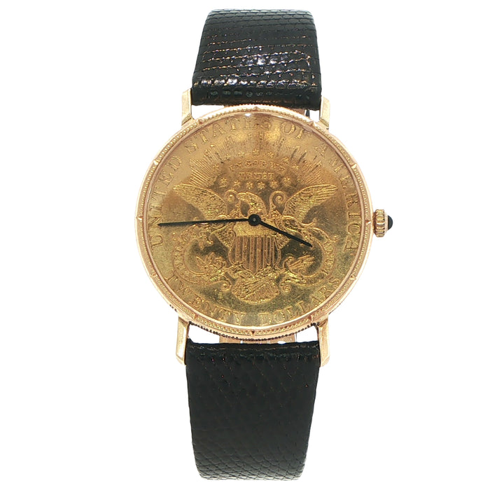 Corum 1877 US $20 Coin Watch 22K Gold Manual Wind