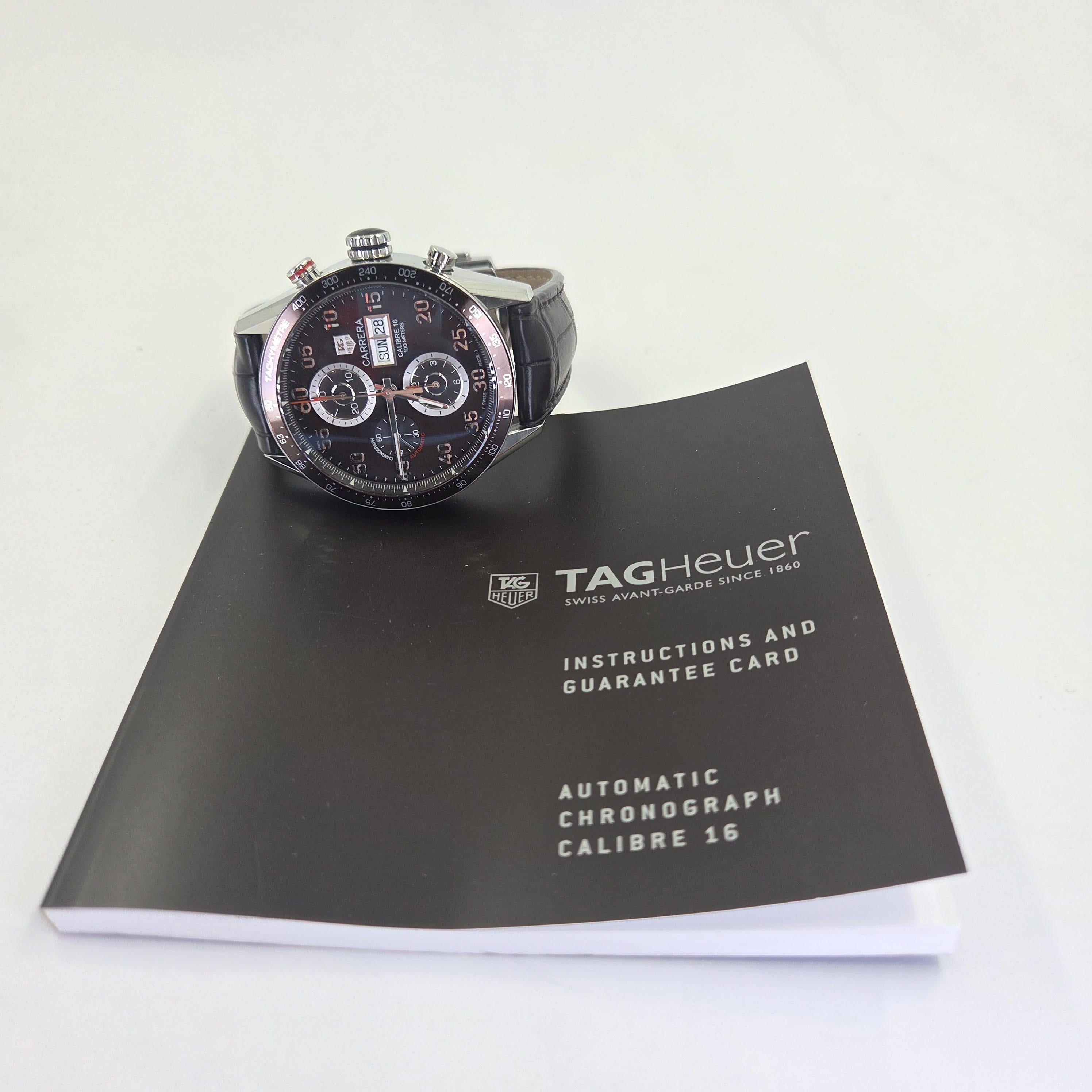 TAG Heuer Carrera Calibre 16 Automatic Chronograph 43mm Brown Dial