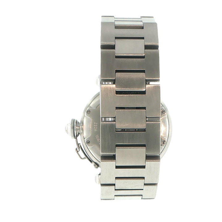 Cartier Pasha 35mm Automatic Stainless Steel Black Dial Watch
