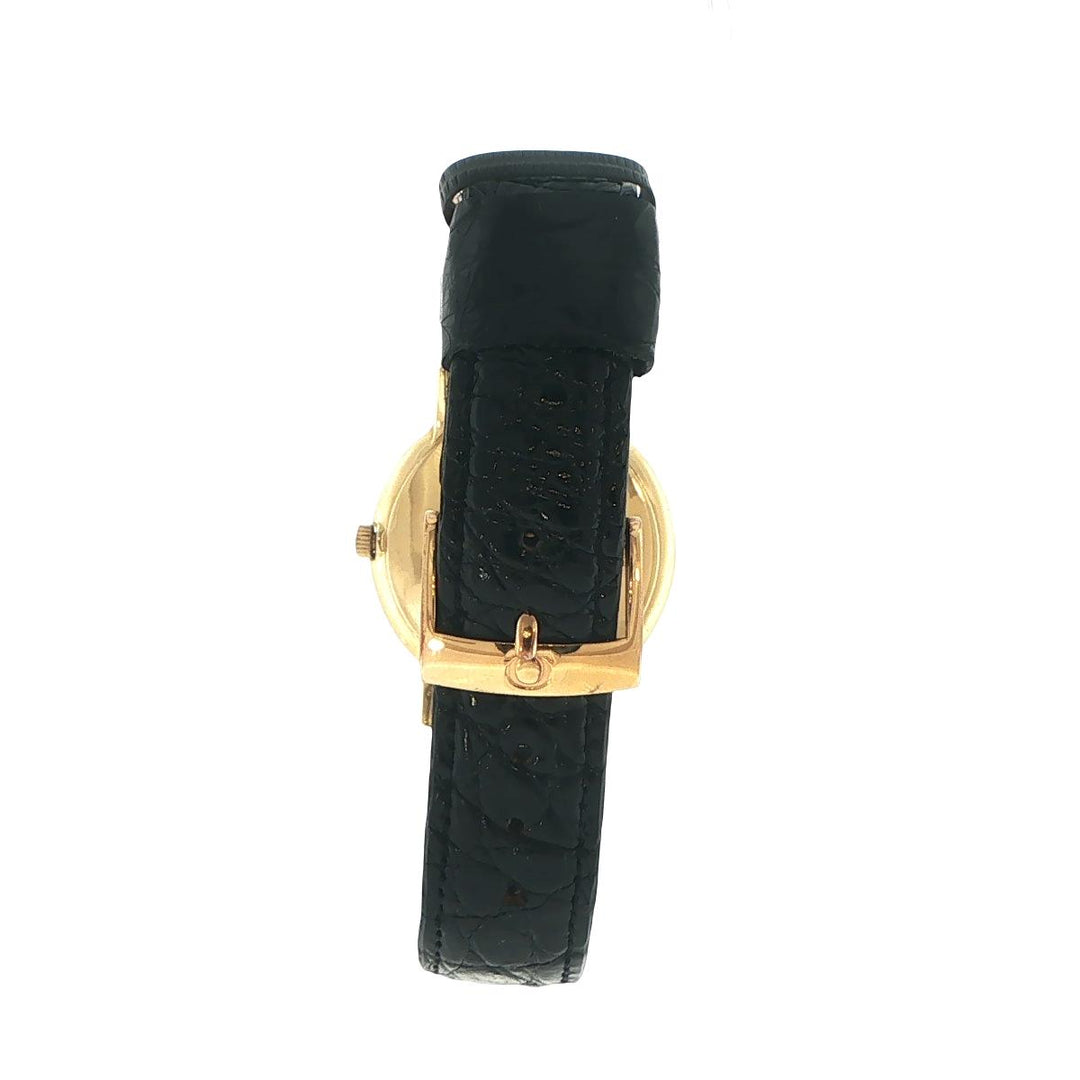 Vintage Omega 32mm 18K Yellow Gold Manual Wind Watch