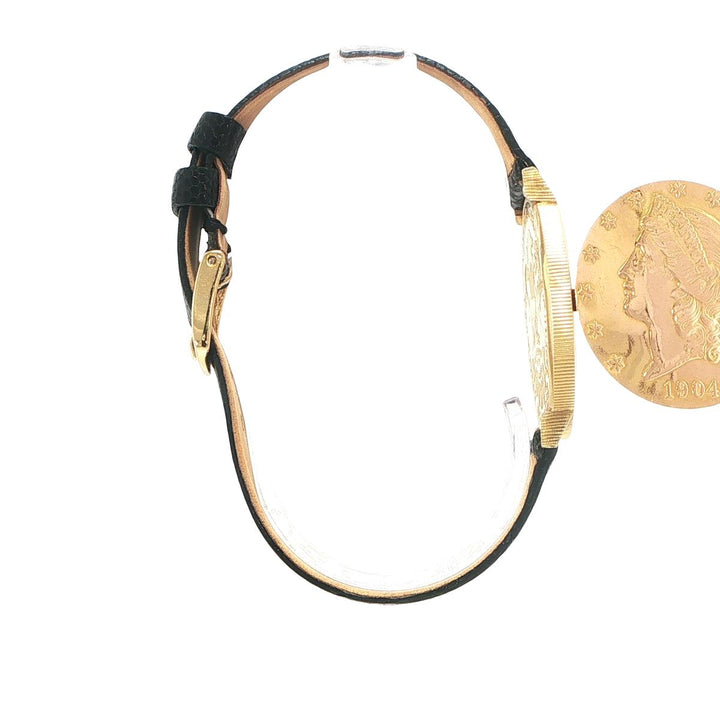 1904 $20 U.S. Gold Coin Bucherer Watch in 22K Yellow Gold Manual Wind