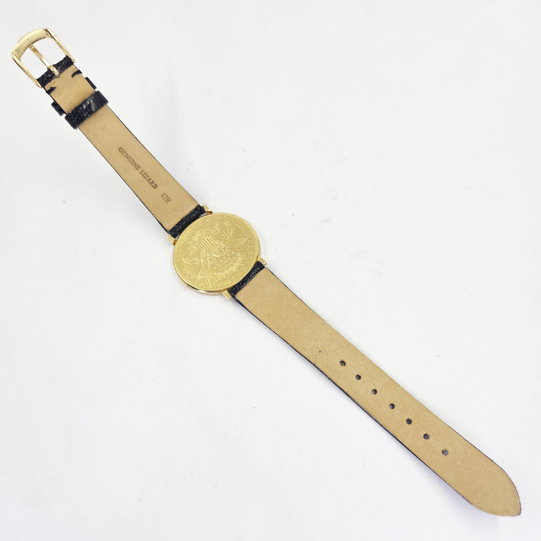 1904 $20 U.S. Gold Coin Bucherer Watch in 22K Yellow Gold Manual Wind