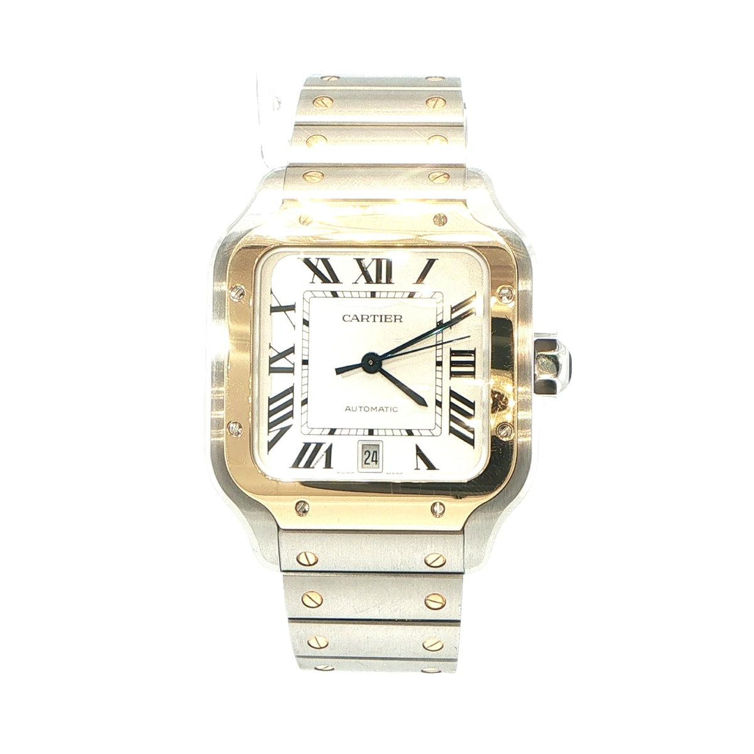 Cartier Santos Two-Tone Stainless Steel & 18K Gold Watch