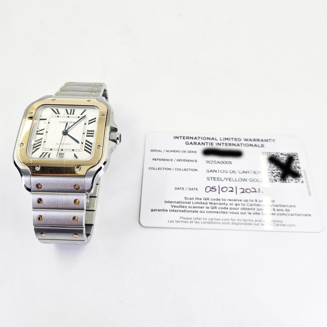 Cartier Santos Two-Tone Stainless Steel & 18K Gold Watch