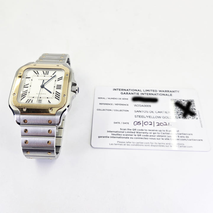 Cartier Santos Two-Tone Stainless Steel & 18K Gold Watch