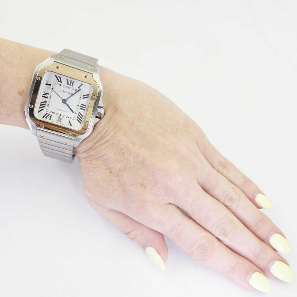 Cartier Santos Two-Tone Stainless Steel & 18K Gold Watch