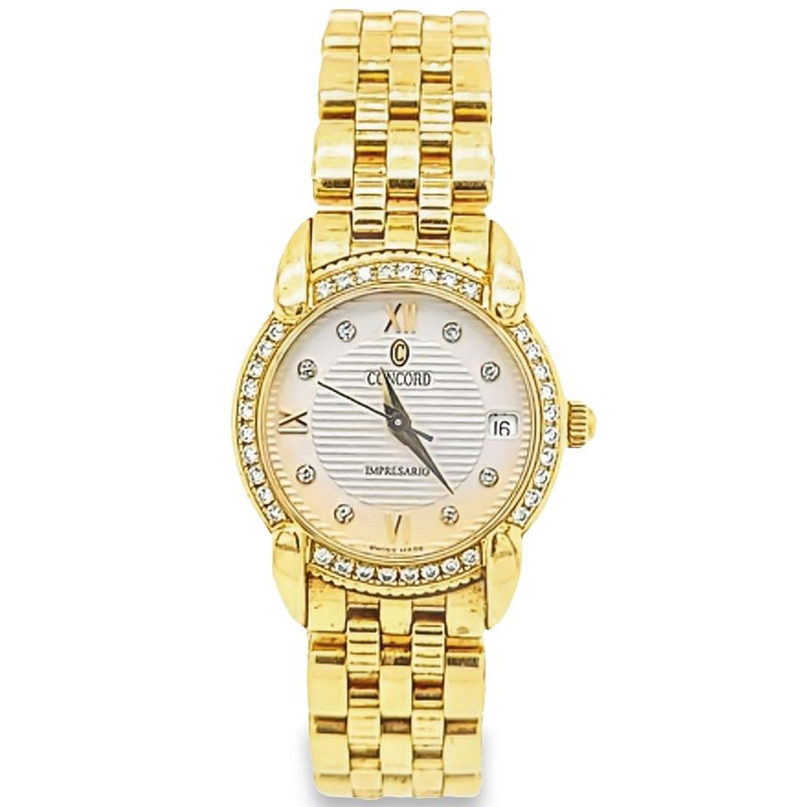Concord impresario hotsell 18k gold watch