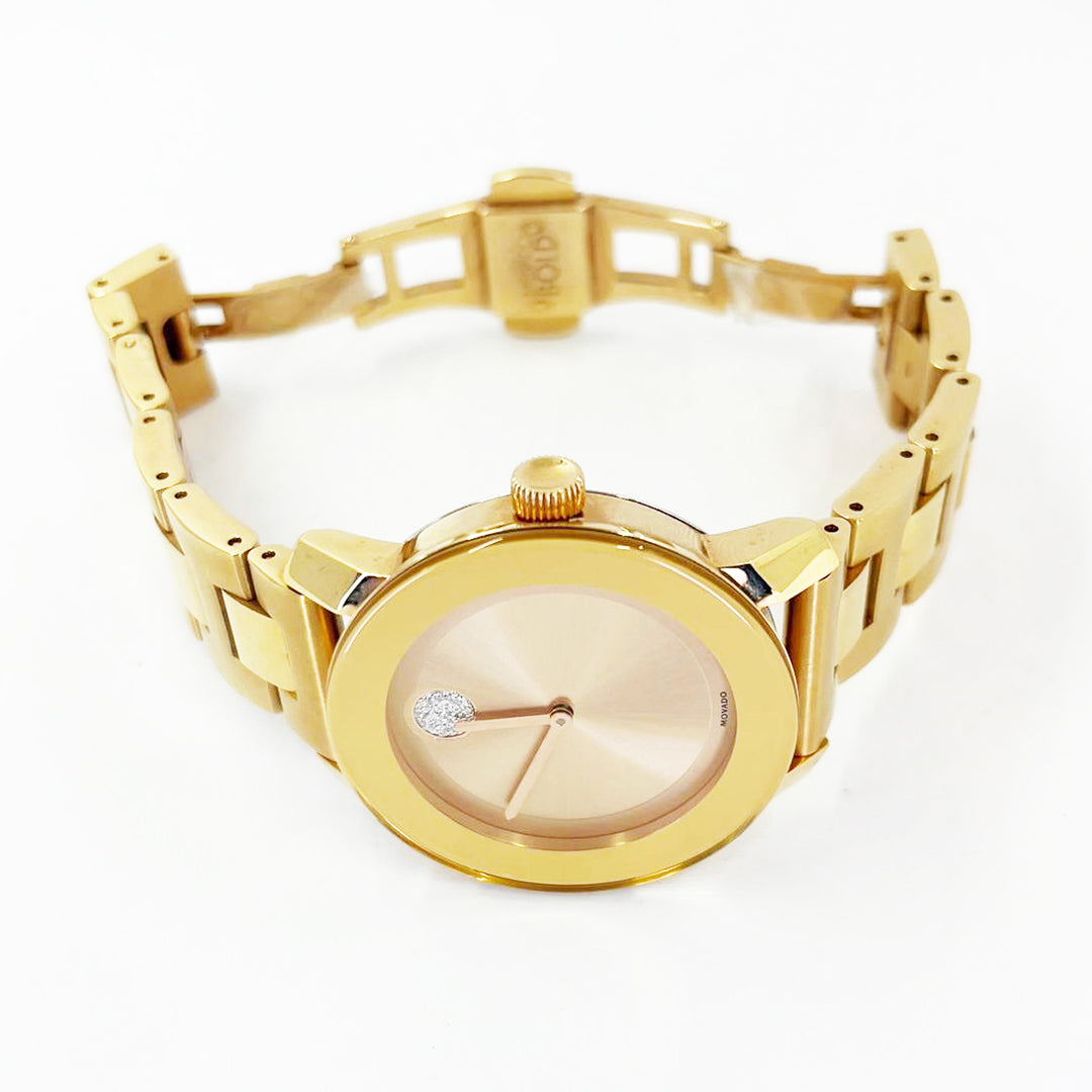 Movado Bold 36mm Rose Tone Quartz Watch