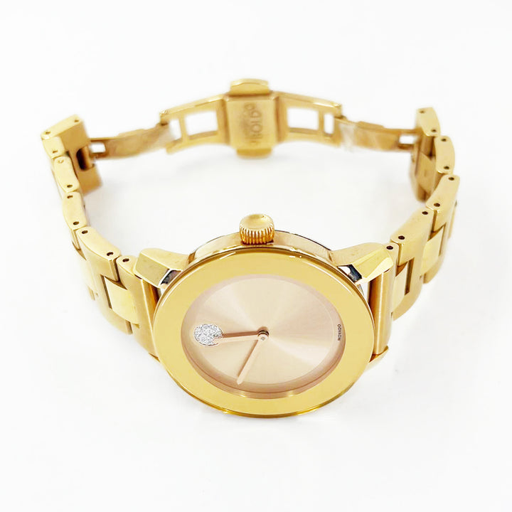 Movado Bold 36mm Rose Tone Quartz Watch