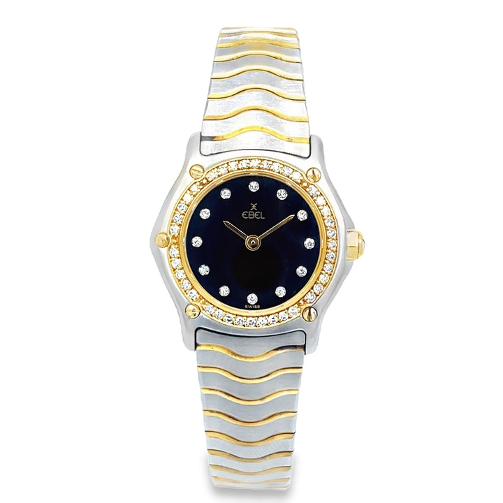 23mm Ebel Wave Mini Two-Tone Quartz Watch