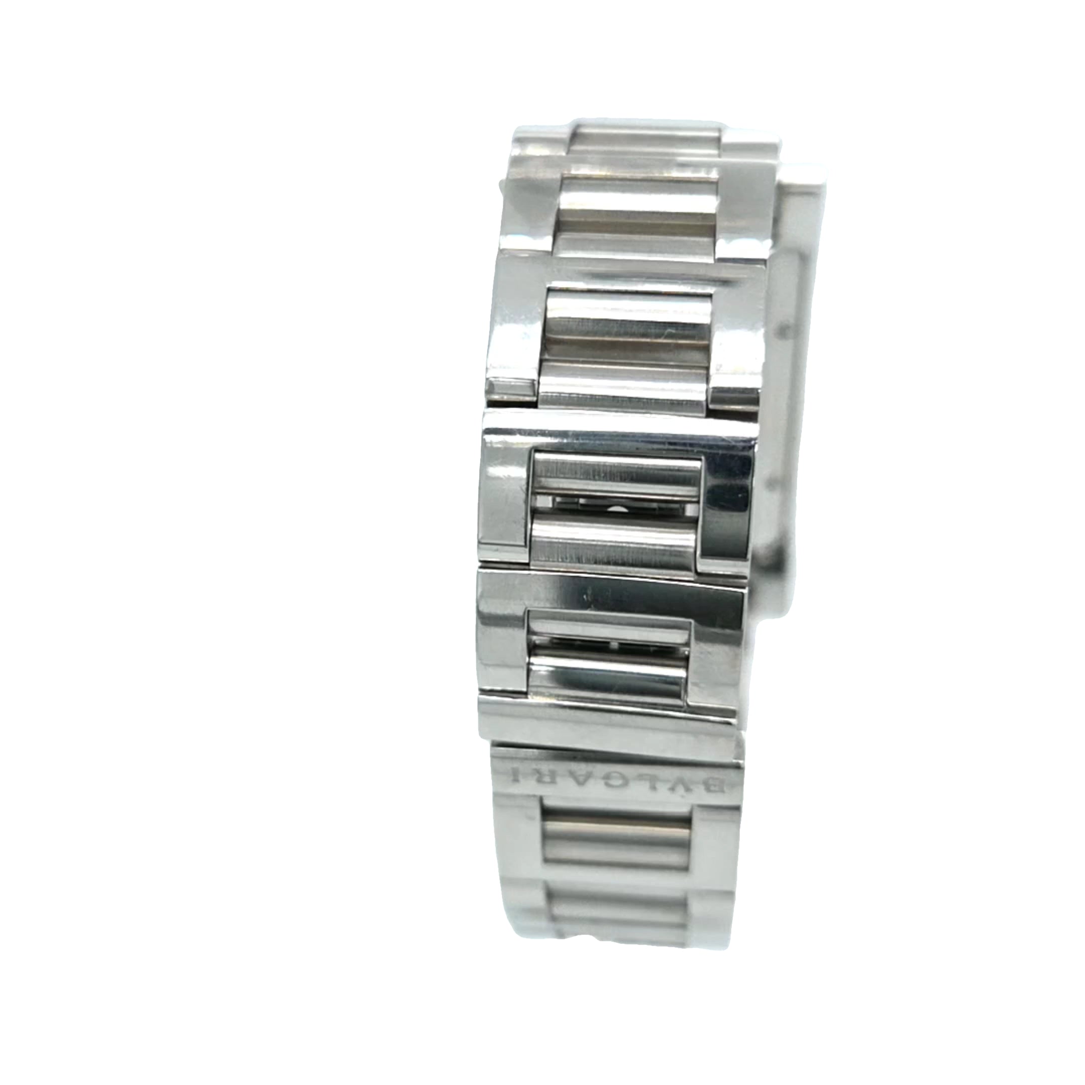 Bulgari Rettangolo Automatic Stainless Steel Watch – White Dial
