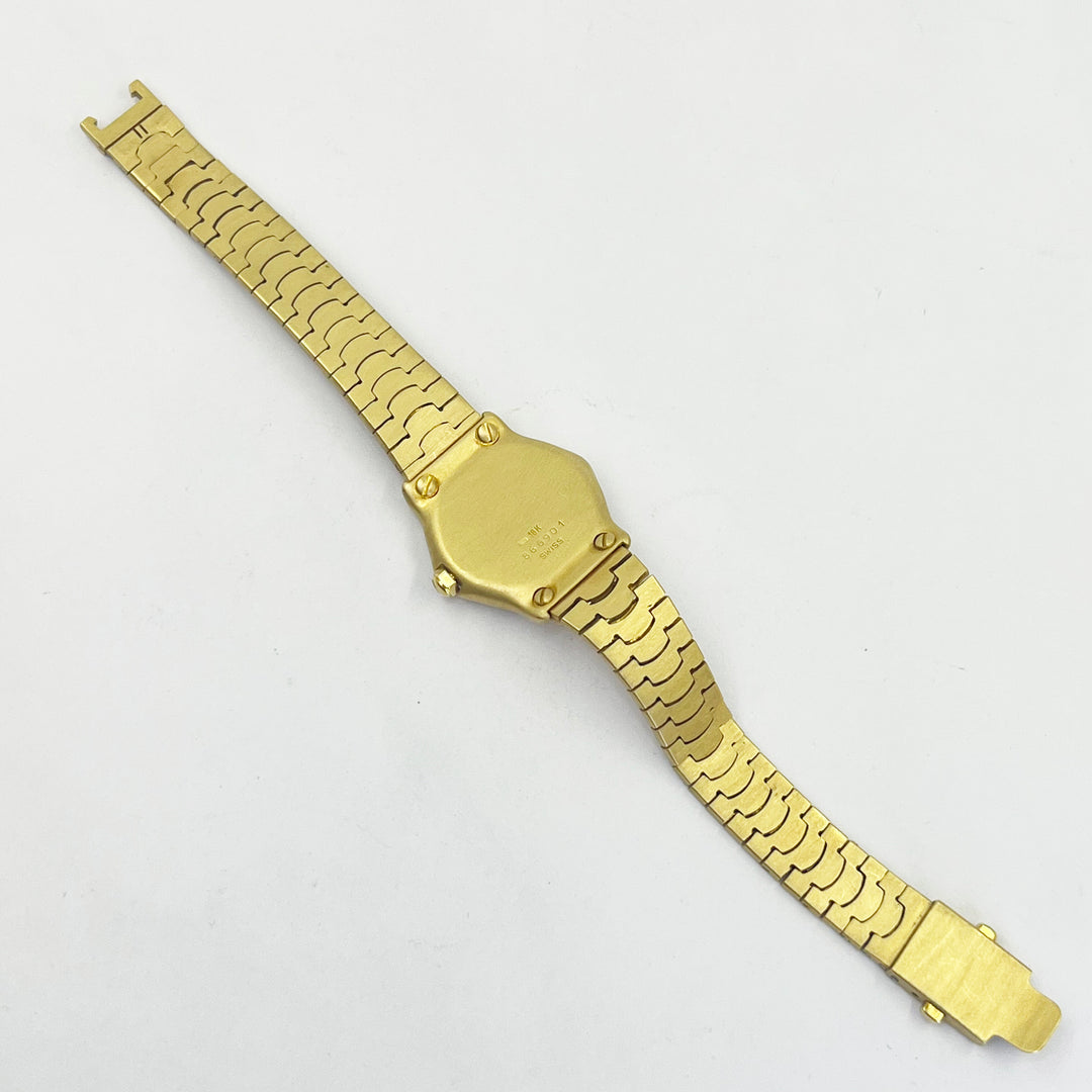 Ebel Wave Mini 18K Yellow Gold Watch with Diamond Markers